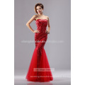 Mermaid Embellished Evening Dress Strapless Fish Tail Sequins Full Dress